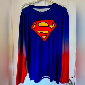 2x under armor Superman long sleeve shirt. Compression heat gear